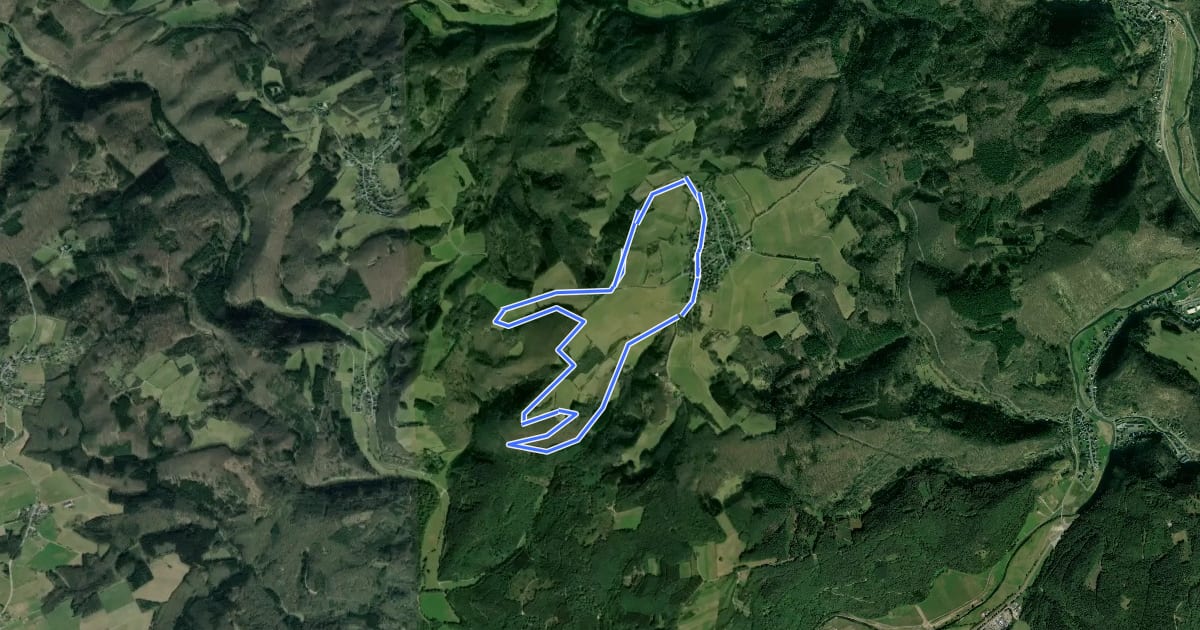 Маршрут Wanderweg 7 на спутниковом снимке