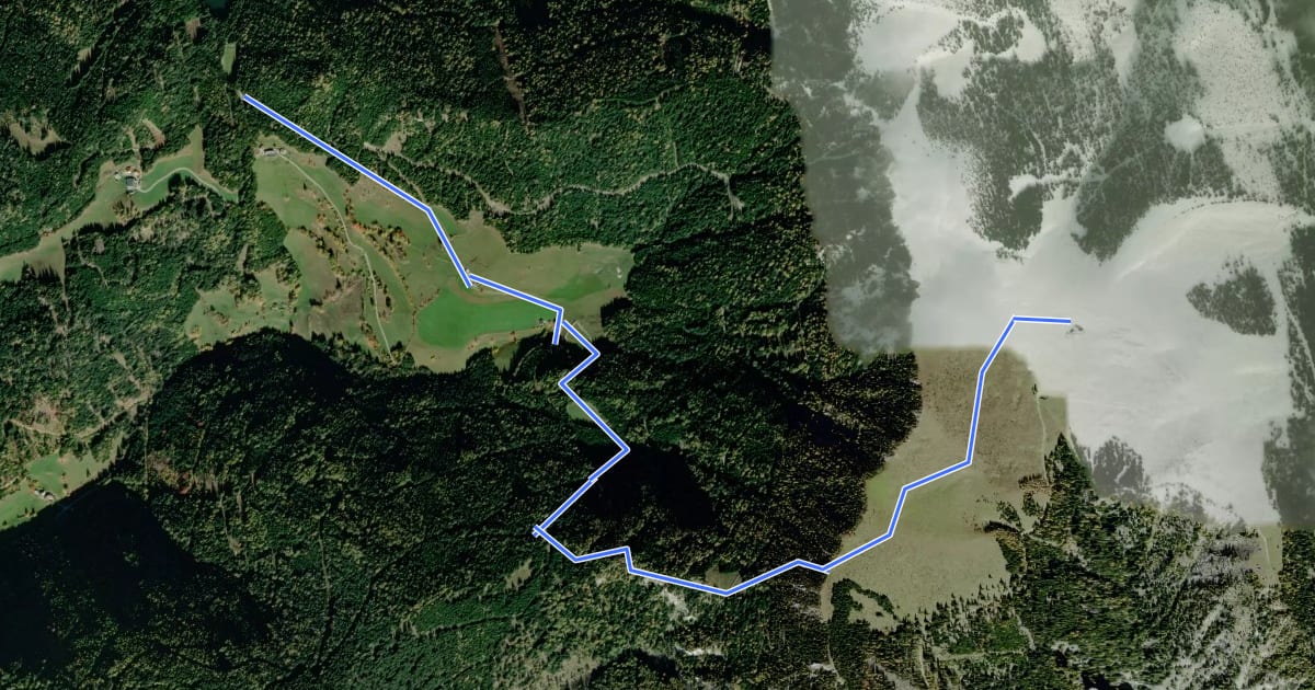 Маршрут Wanderweg 7 на спутниковом снимке