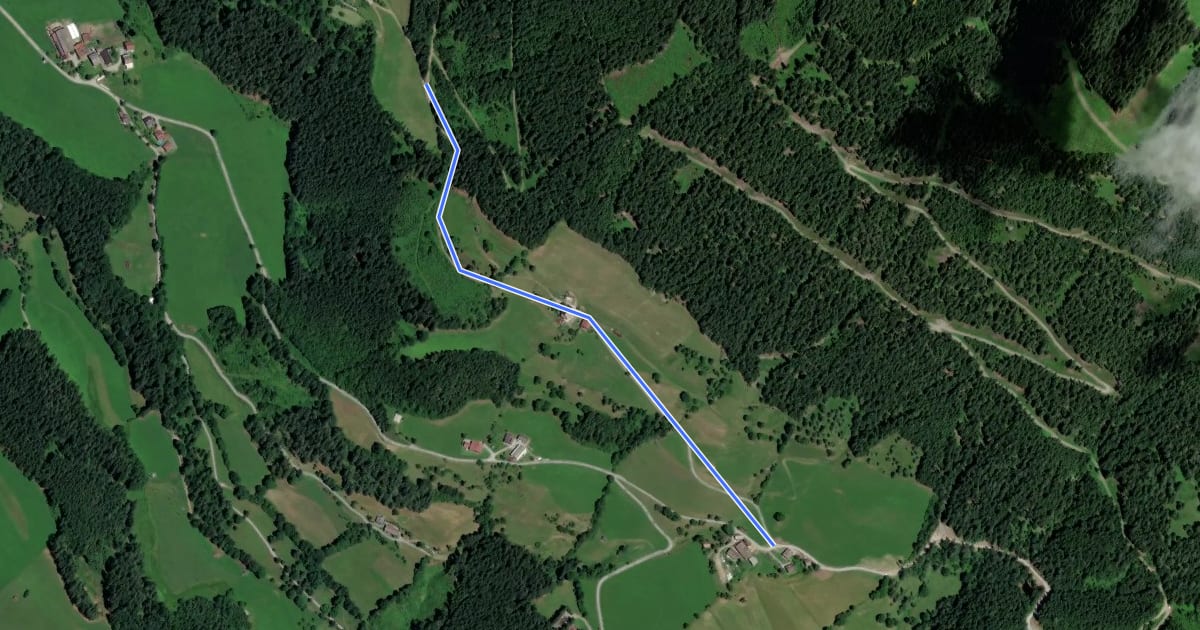 Маршрут Wanderweg 70b - Werfenweng на спутниковом снимке