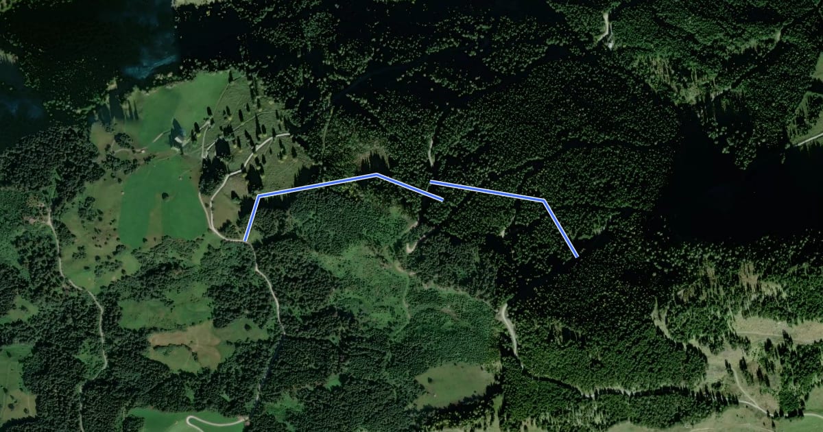 Маршрут Wanderweg 70c на спутниковом снимке