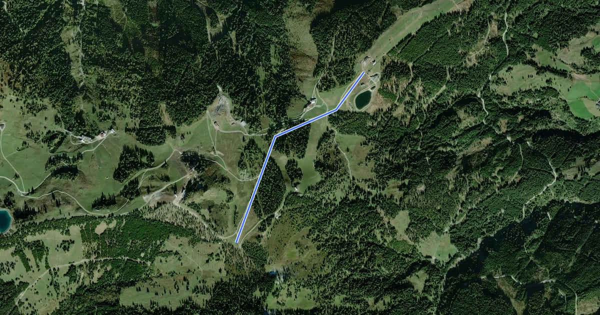 Маршрут Wanderweg 713 на спутниковом снимке