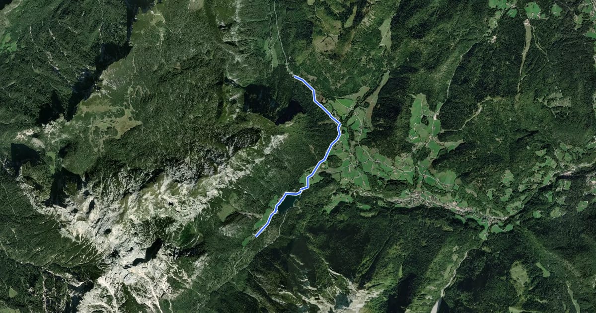 Маршрут Wanderweg 72 (König-Max-Weg) на спутниковом снимке