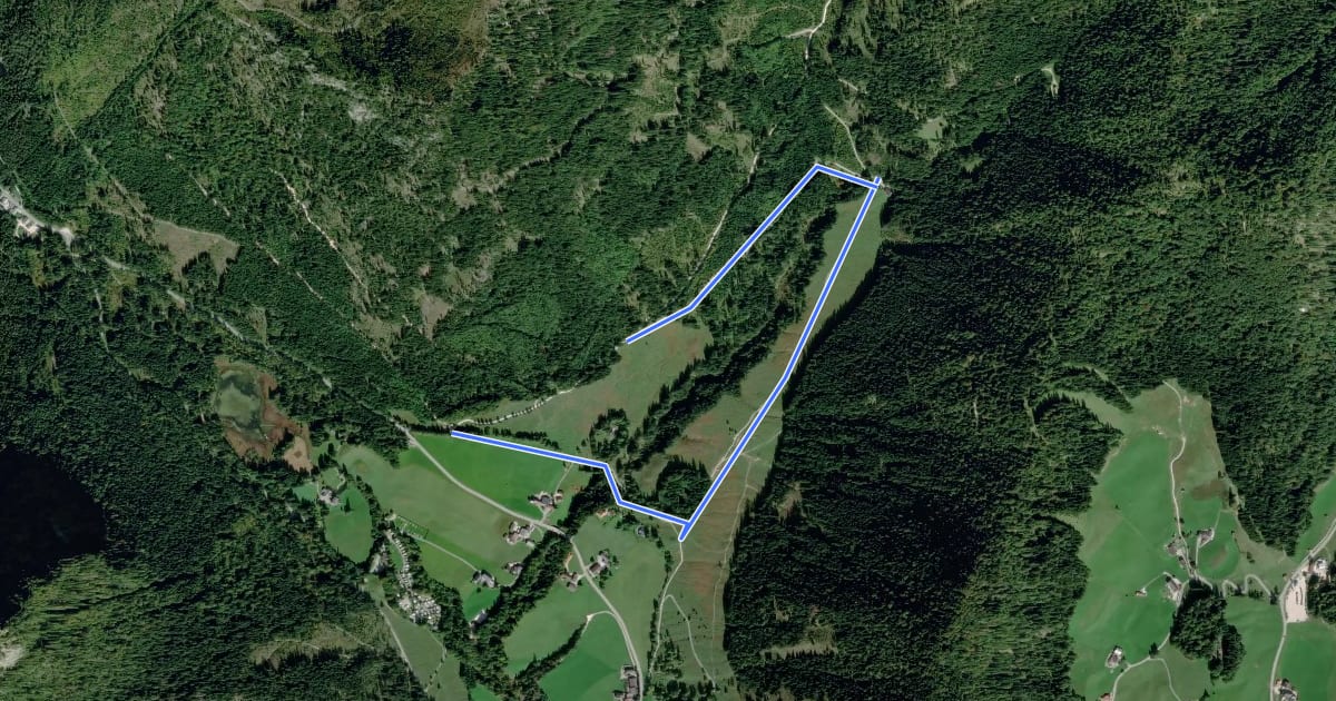 Маршрут Wanderweg 73 (Pfaffenthal-Rundweg) на спутниковом снимке