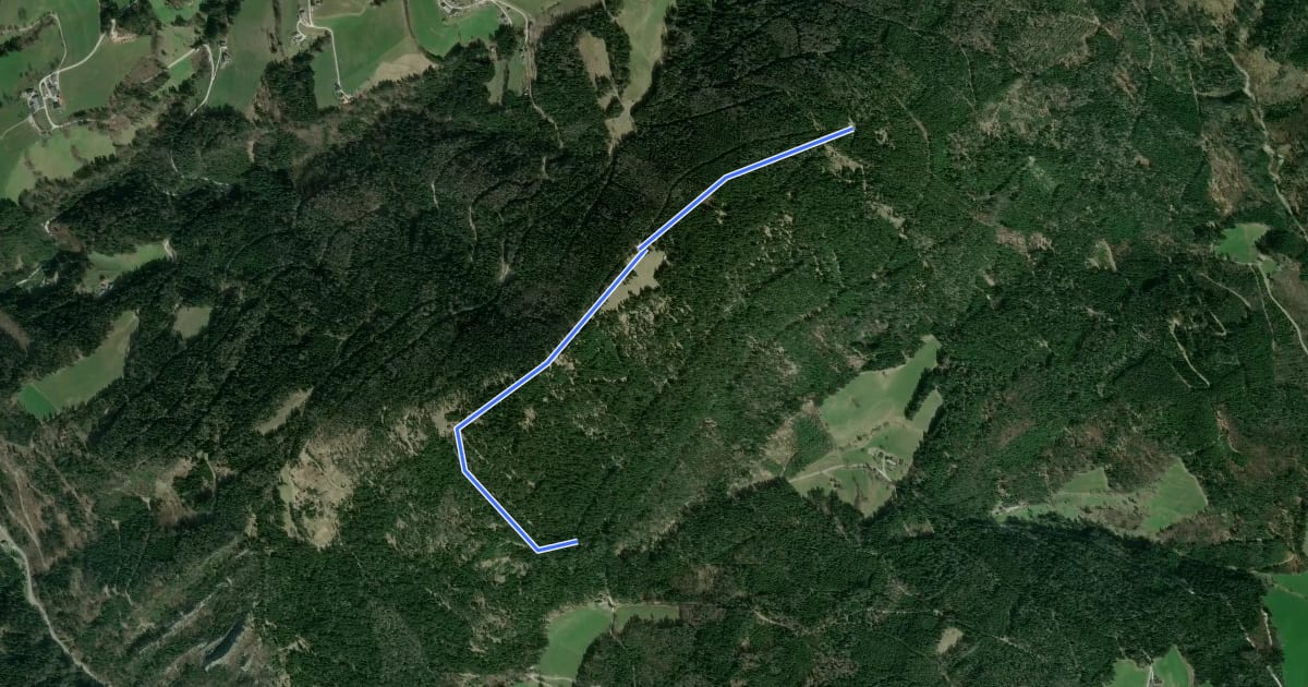 Маршрут Wanderweg 745a на спутниковом снимке