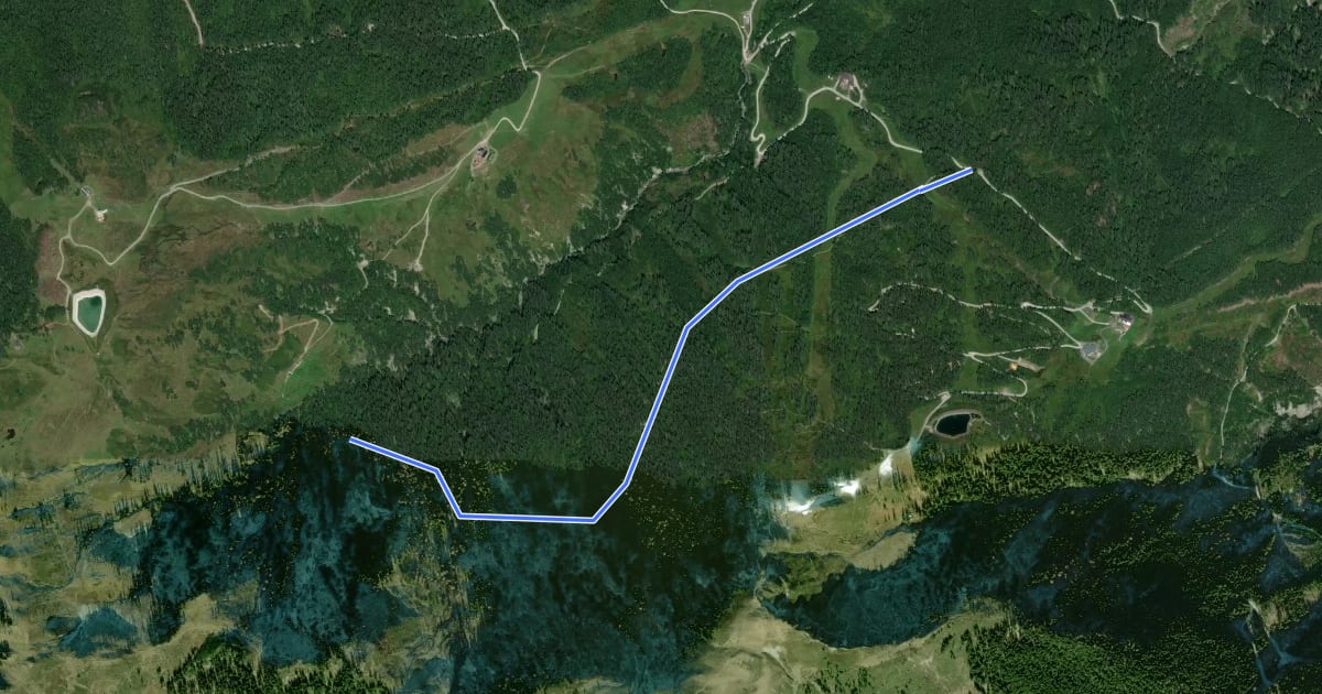 Маршрут Wanderweg 75a на спутниковом снимке