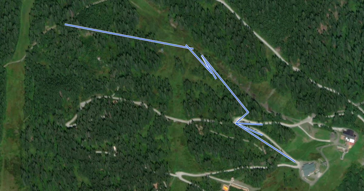 Маршрут Wanderweg 75b на спутниковом снимке
