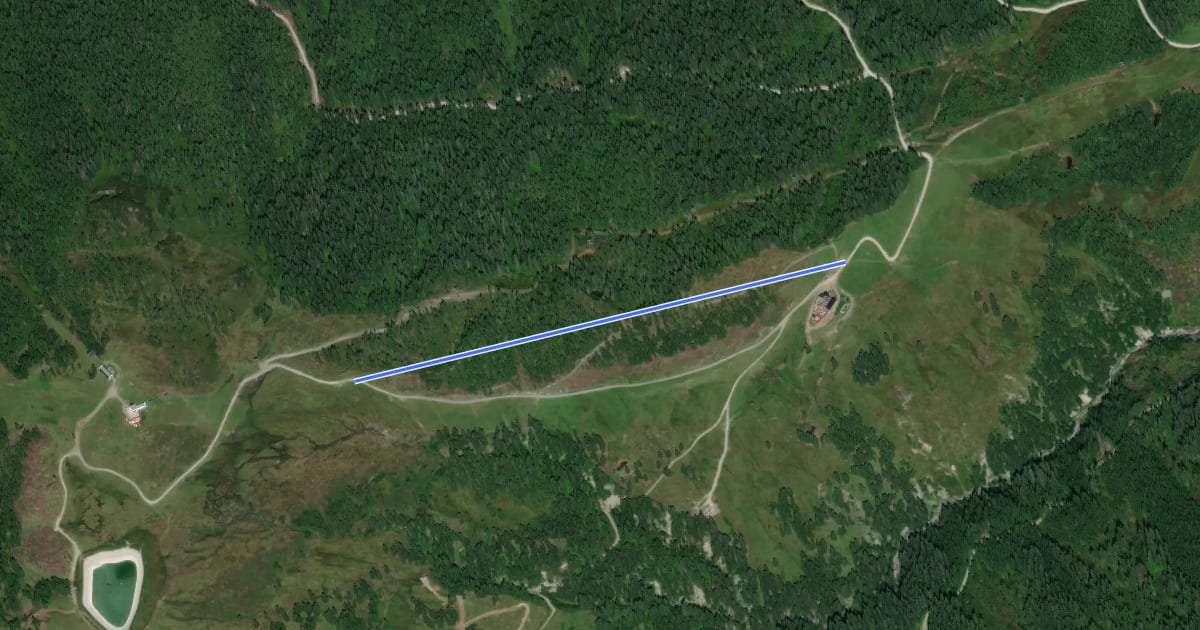 Маршрут Wanderweg 76a на спутниковом снимке