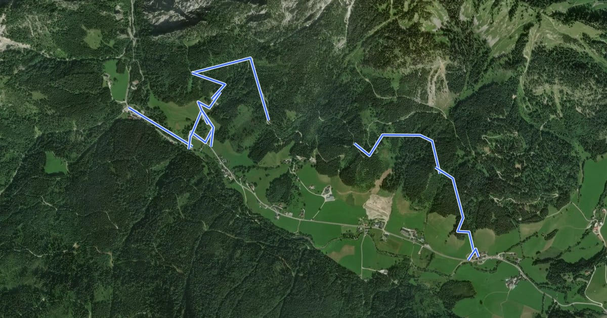 Маршрут Wanderweg 77, Sonnenseitenweg на спутниковом снимке