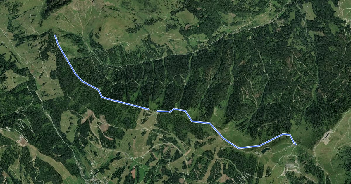 Маршрут Wanderweg 771 на спутниковом снимке