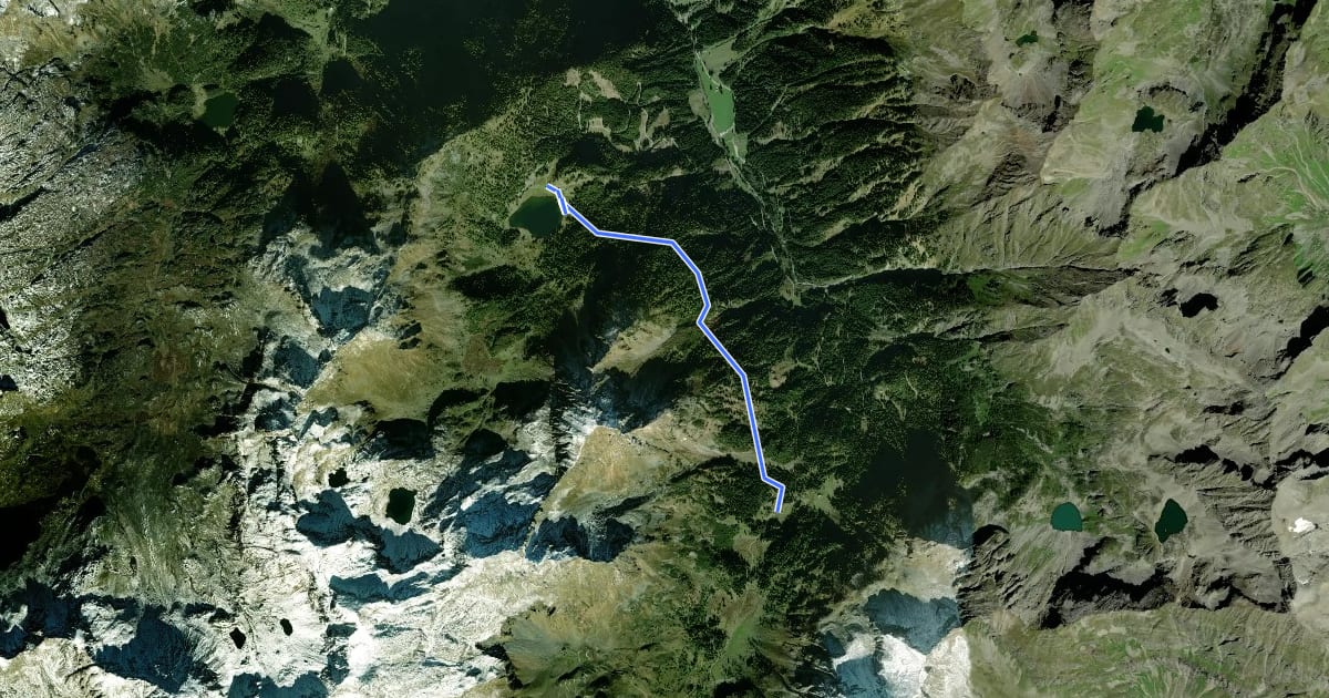 Маршрут Wanderweg 775A на спутниковом снимке
