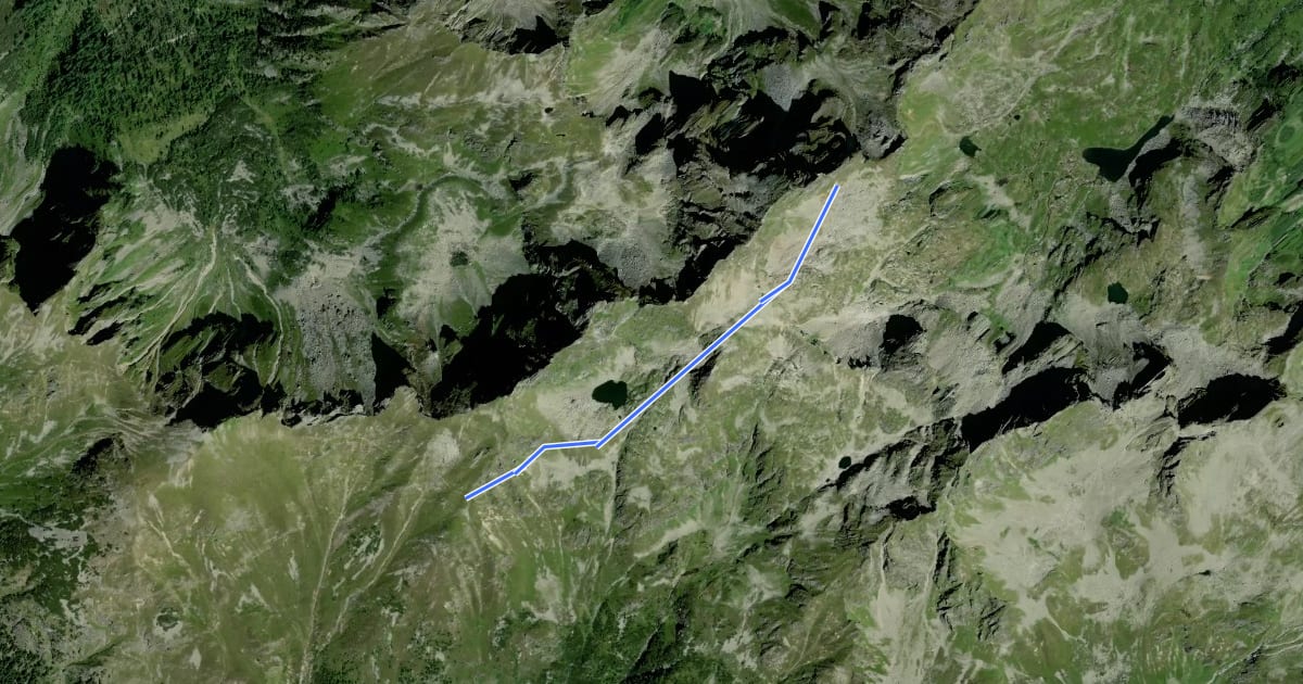 Маршрут Wanderweg 779a на спутниковом снимке