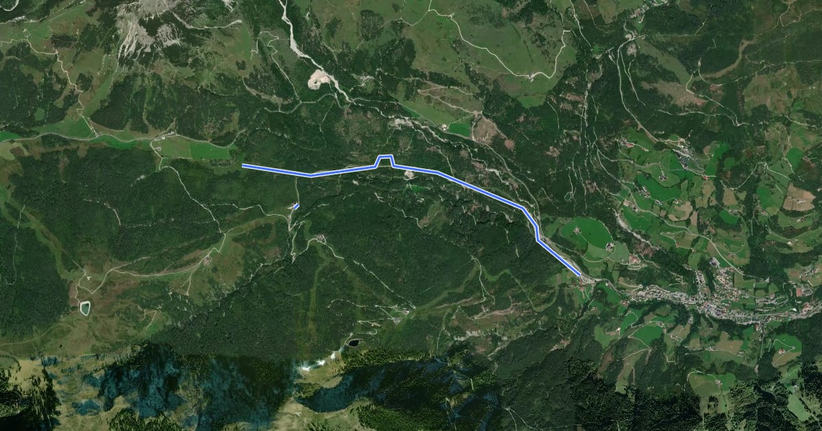 Маршрут Wanderweg 78 на спутниковом снимке