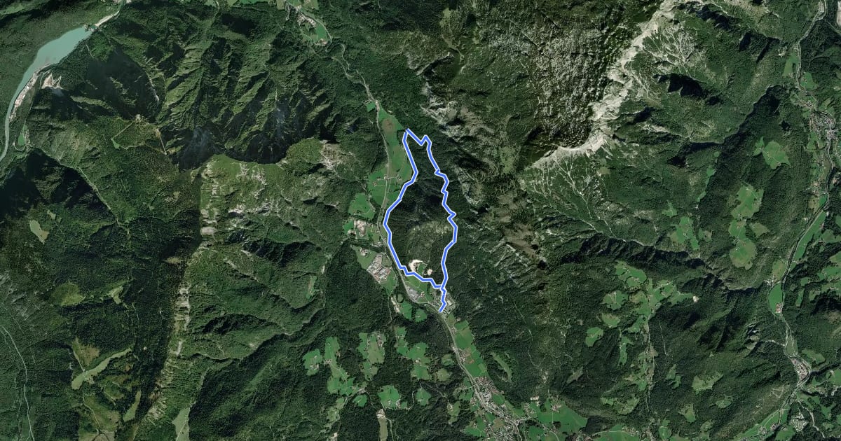 Маршрут Wanderweg 78 (Rund um den Niernthalkopf) на спутниковом снимке