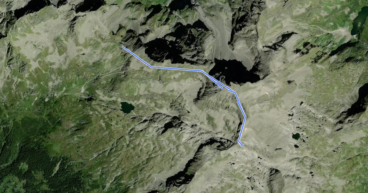 Маршрут Wanderweg 782a на спутниковом снимке