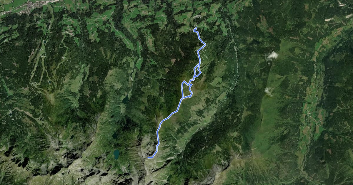 Маршрут Wanderweg 783 на спутниковом снимке