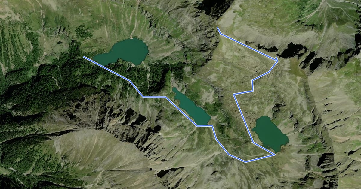 Маршрут Wanderweg 784A на спутниковом снимке