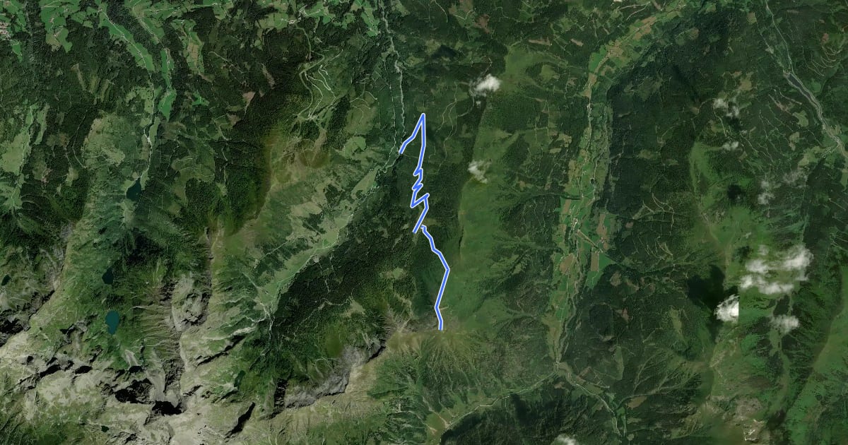 Маршрут Wanderweg 785a на спутниковом снимке