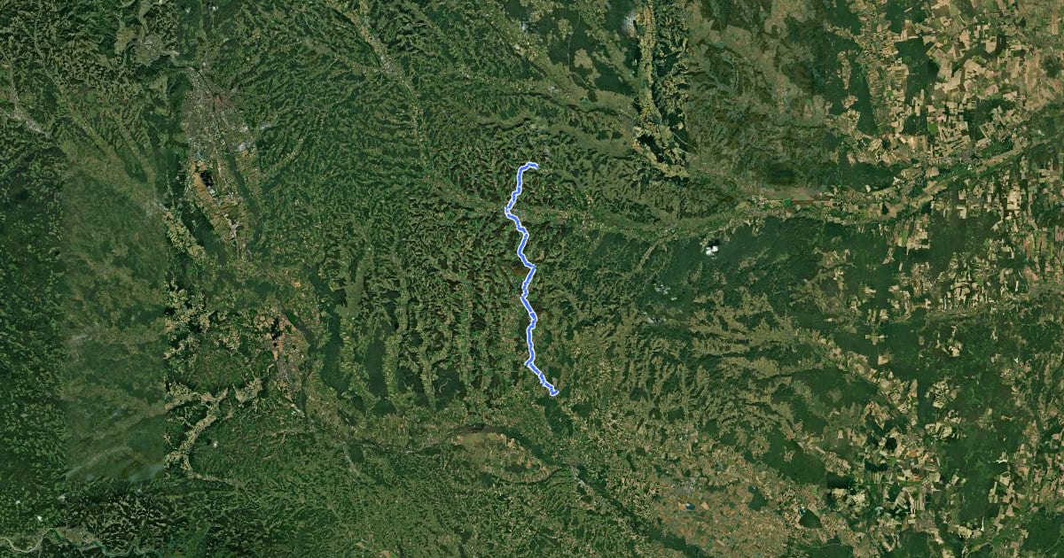 Маршрут Wanderweg 786 ÖAV на спутниковом снимке