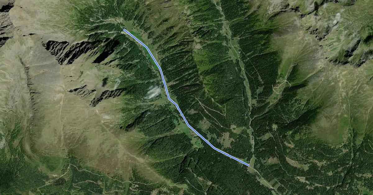 Маршрут Wanderweg 786a на спутниковом снимке