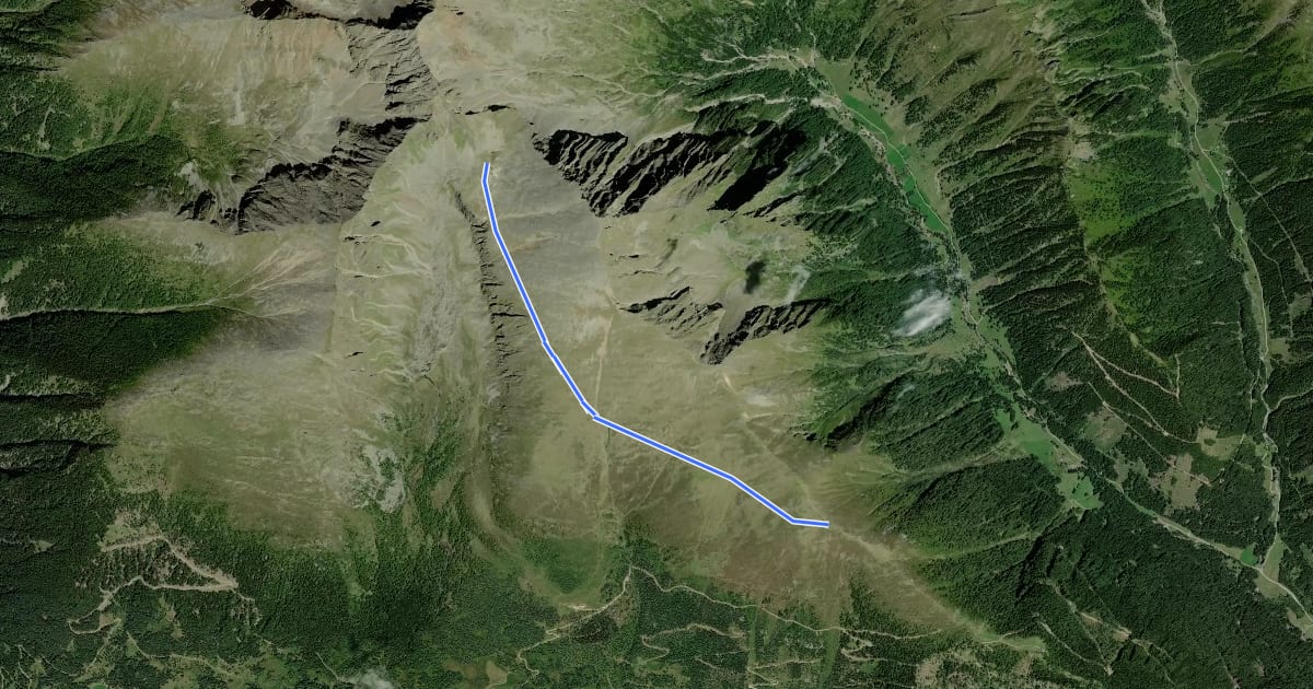 Маршрут Wanderweg 787a на спутниковом снимке