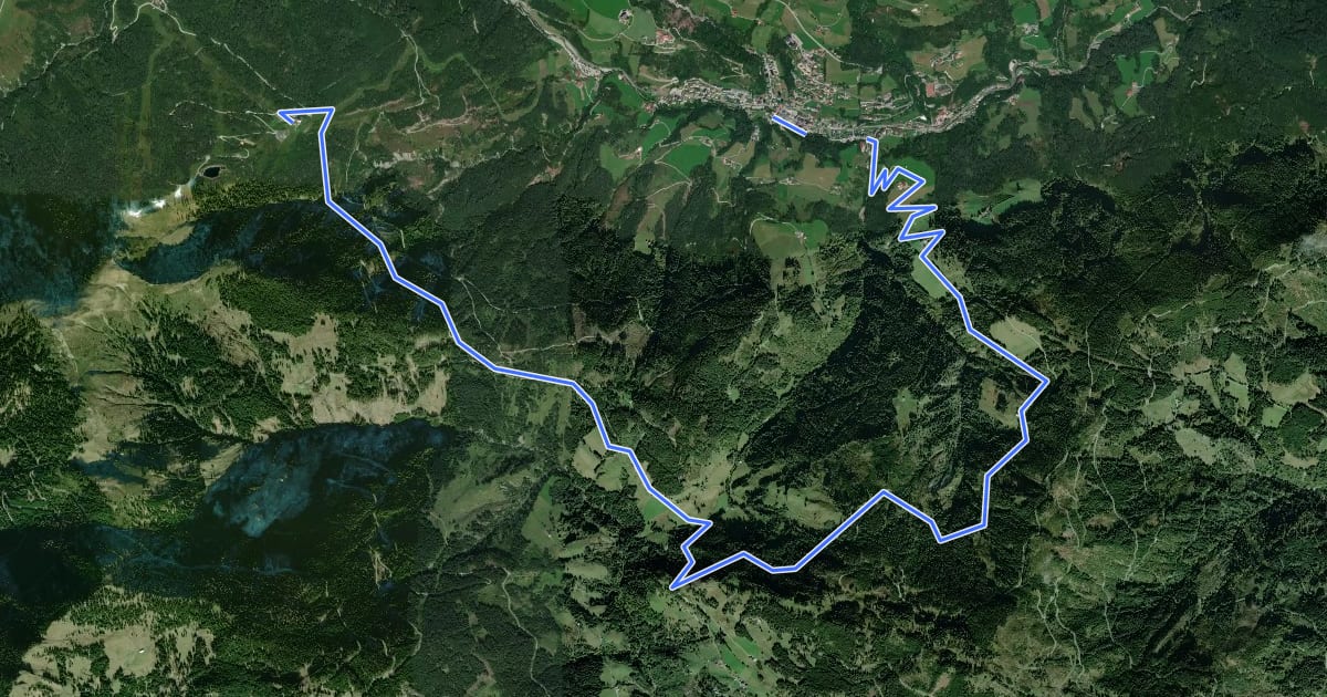 Маршрут Wanderweg 79 на спутниковом снимке