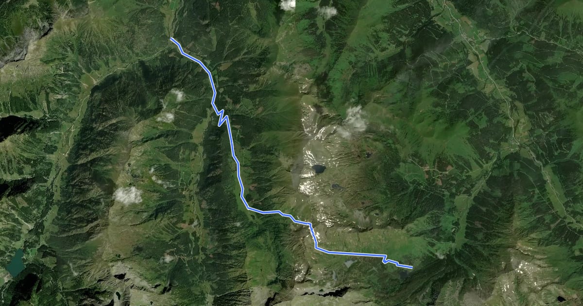 Маршрут Wanderweg 790 на спутниковом снимке