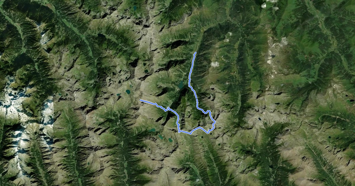 Маршрут Wanderweg 793 на спутниковом снимке