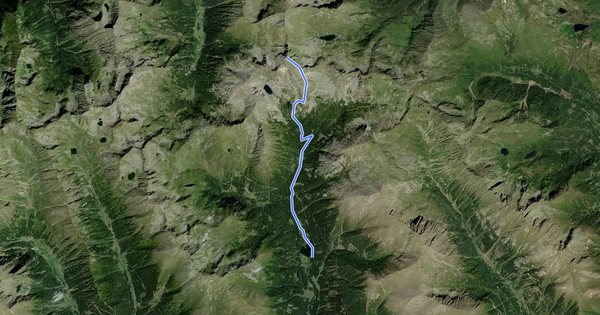 Маршрут Wanderweg 794 на спутниковом снимке