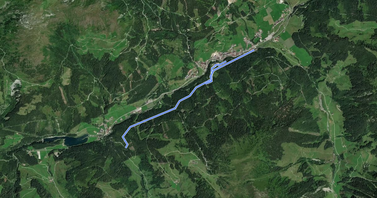 Маршрут Wanderweg 7a - Gerlos на спутниковом снимке