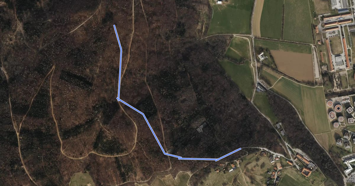 Маршрут Wanderweg 7c на спутниковом снимке