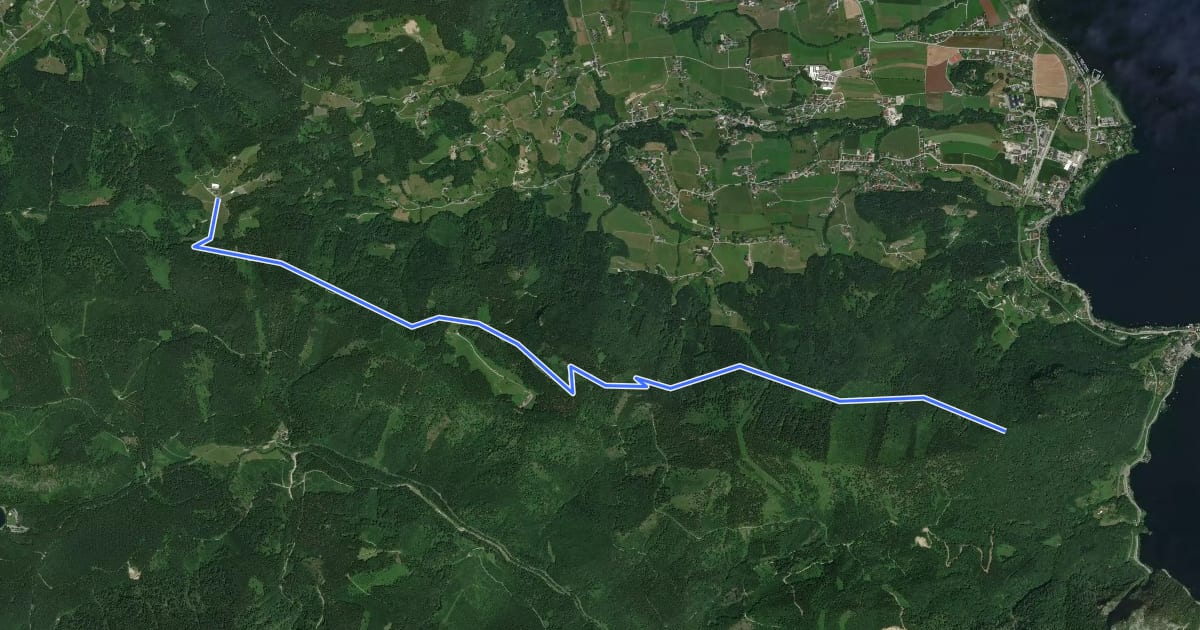 Маршрут Wanderweg 8 на спутниковом снимке