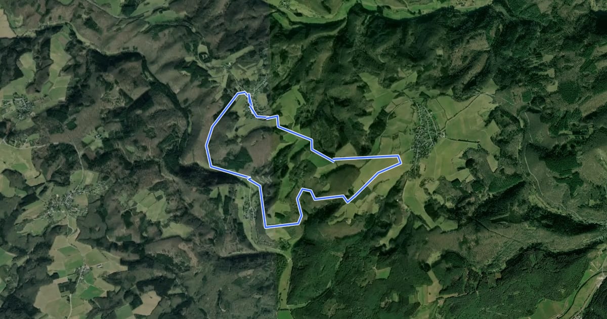 Маршрут Wanderweg 8 на спутниковом снимке