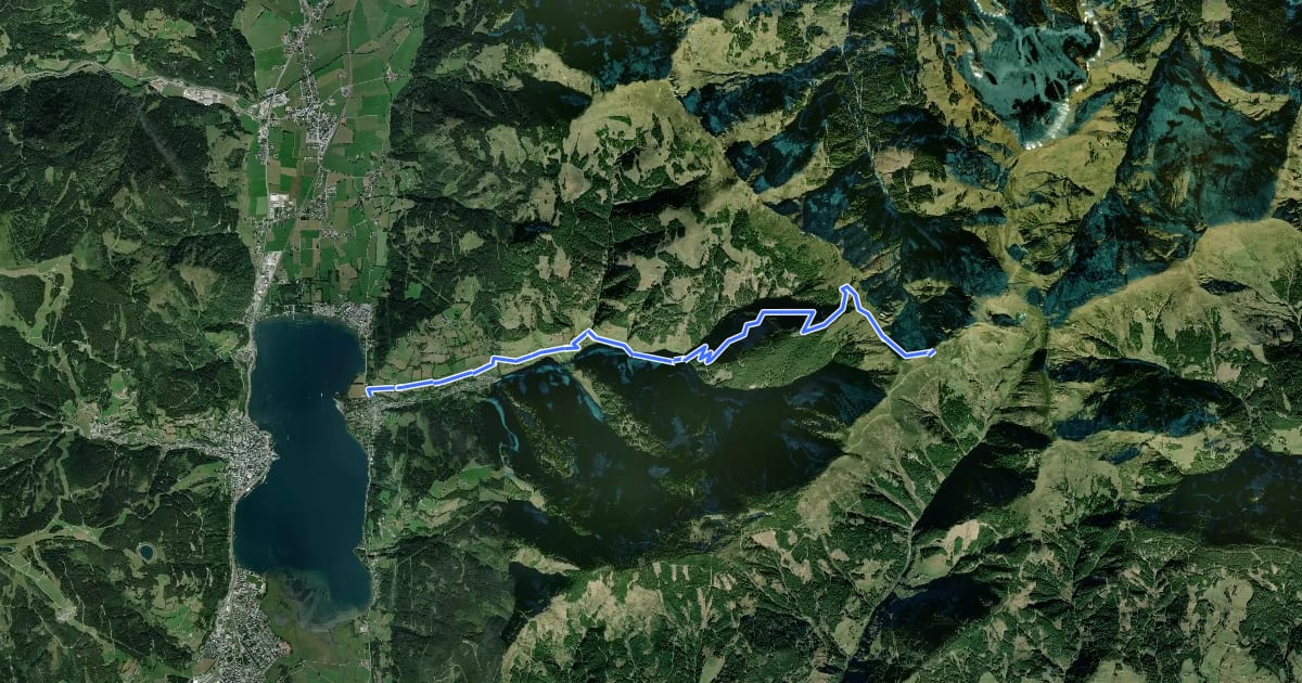 Маршрут Wanderweg 80 на спутниковом снимке
