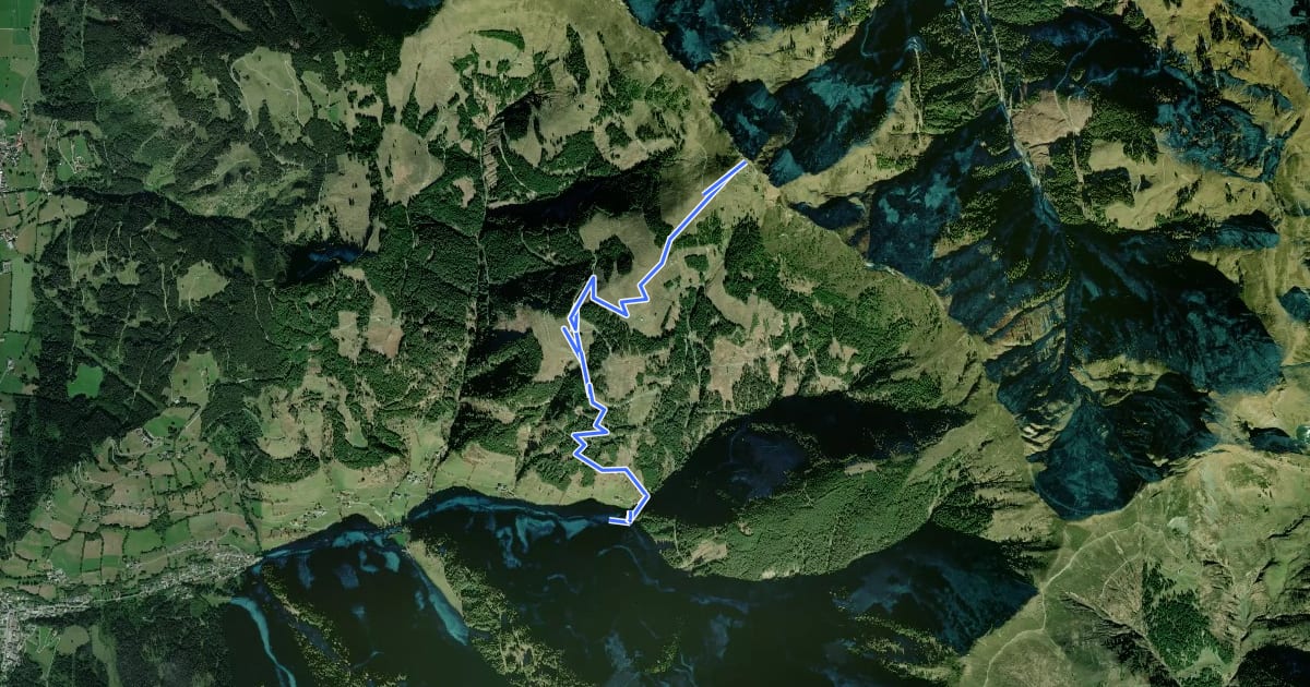 Маршрут Wanderweg 81 на спутниковом снимке