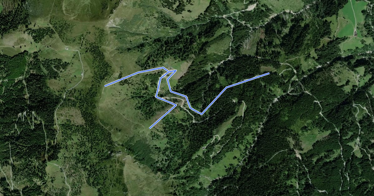 Маршрут Wanderweg 81 на спутниковом снимке