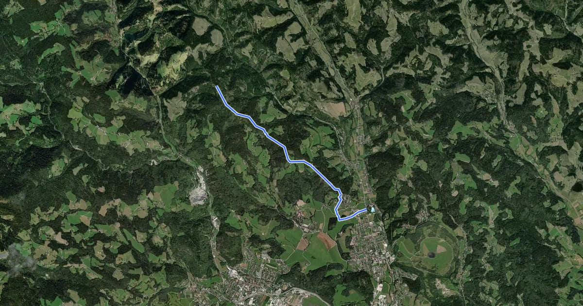 Маршрут Wanderweg 81 на спутниковом снимке