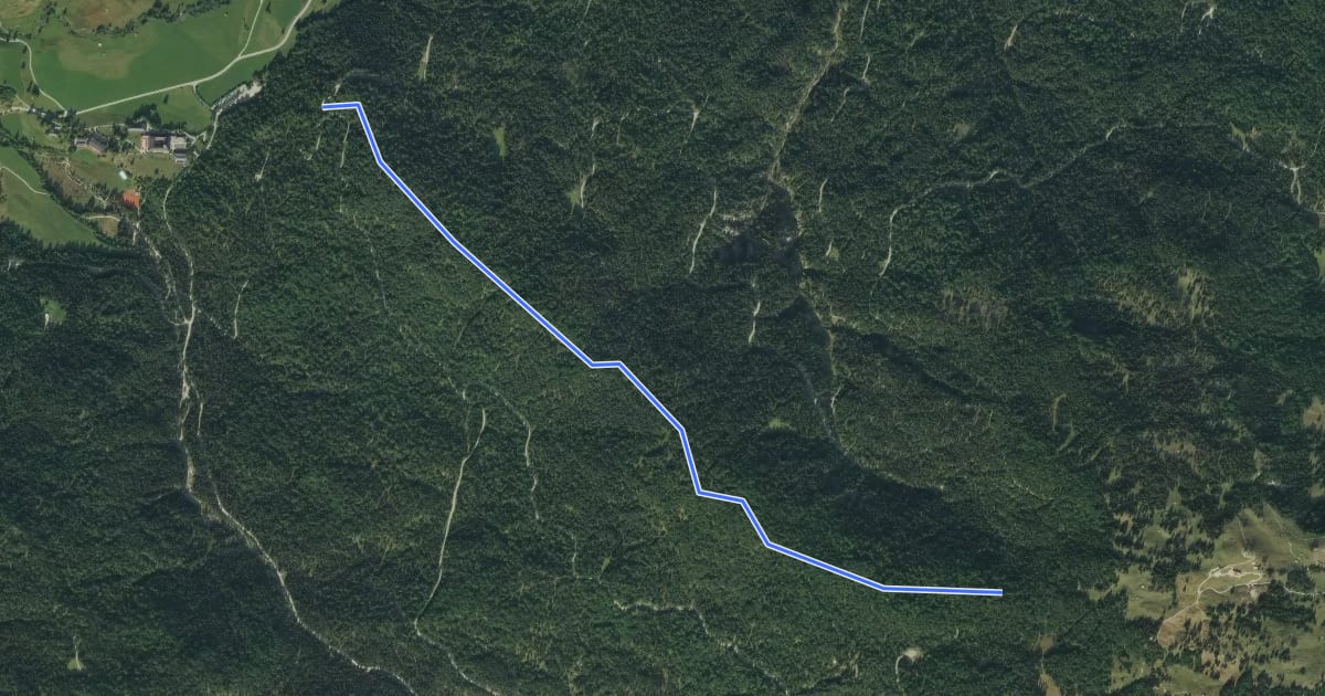 Маршрут Wanderweg 811 (blau) на спутниковом снимке