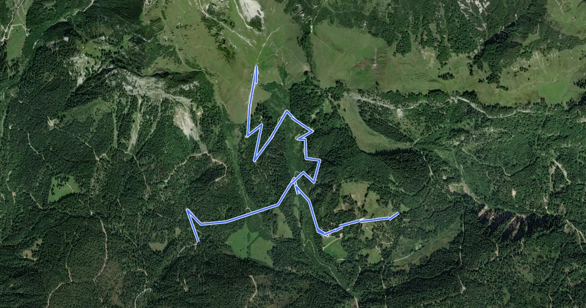 Маршрут Wanderweg 816a - Wilder Kaiser на спутниковом снимке