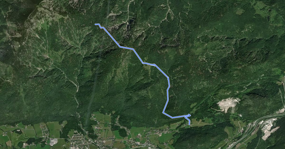 Маршрут Wanderweg 817 на спутниковом снимке