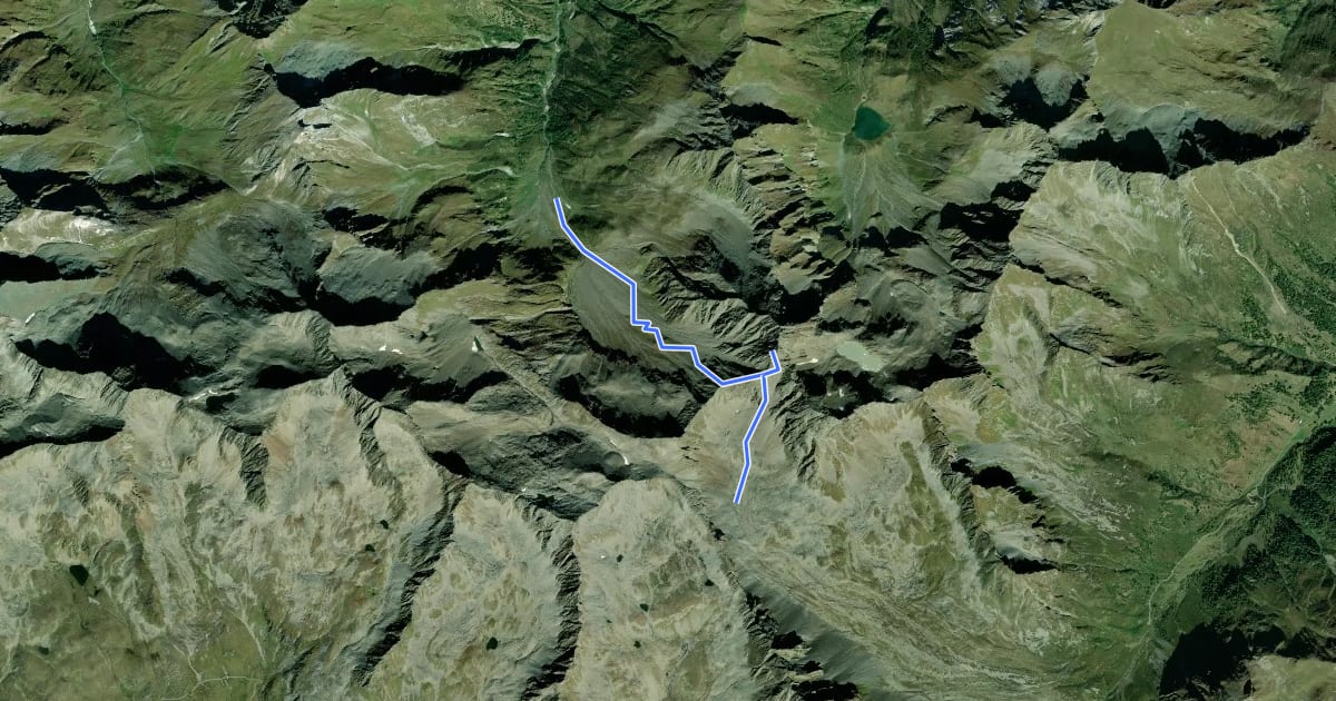 Маршрут Wanderweg 82 на спутниковом снимке