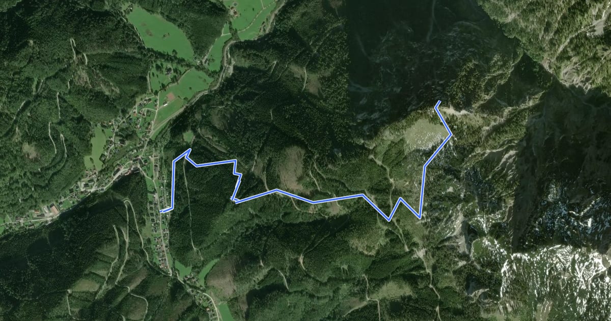 Маршрут Wanderweg 82 на спутниковом снимке