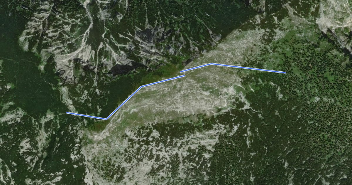 Маршрут Wanderweg 829 Brunnkogel на спутниковом снимке