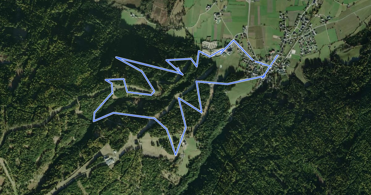 Маршрут Wanderweg 83, Karlsberg Rundweg на спутниковом снимке