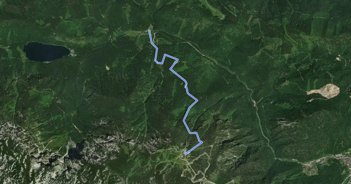 Маршрут Wanderweg 832 на спутниковом снимке