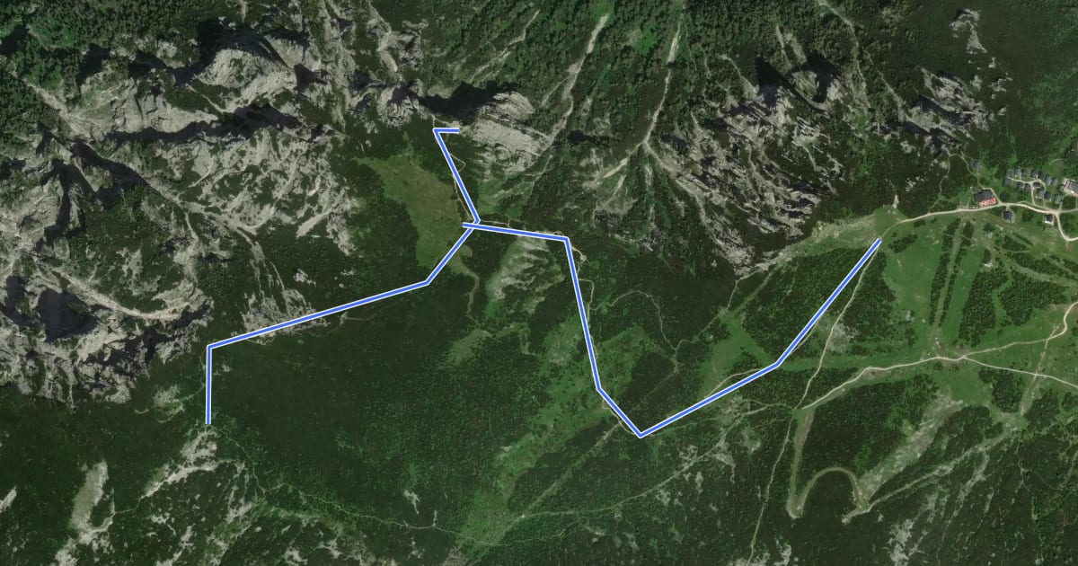 Маршрут Wanderweg 835 на спутниковом снимке