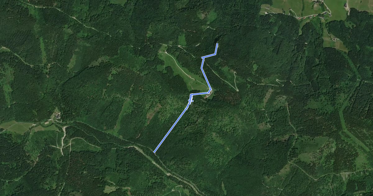 Маршрут Wanderweg 838 на спутниковом снимке