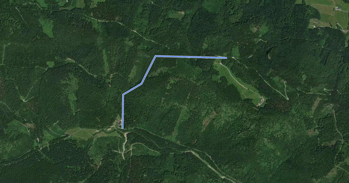 Маршрут Wanderweg 839 на спутниковом снимке