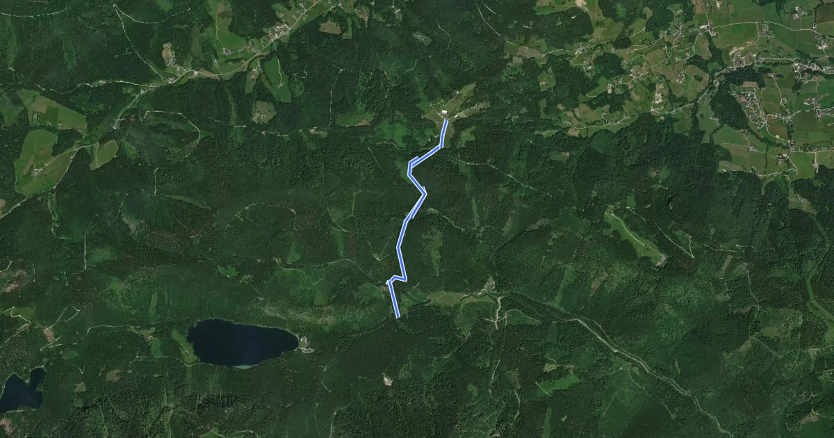 Маршрут Wanderweg 840 на спутниковом снимке