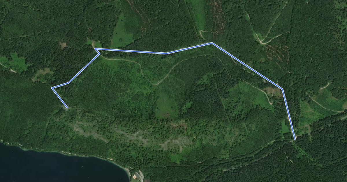 Маршрут Wanderweg 841 на спутниковом снимке