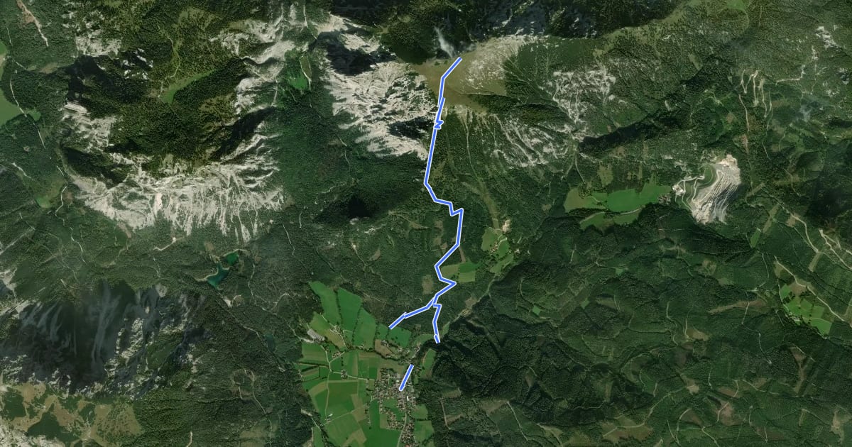 Маршрут Wanderweg 844 на спутниковом снимке